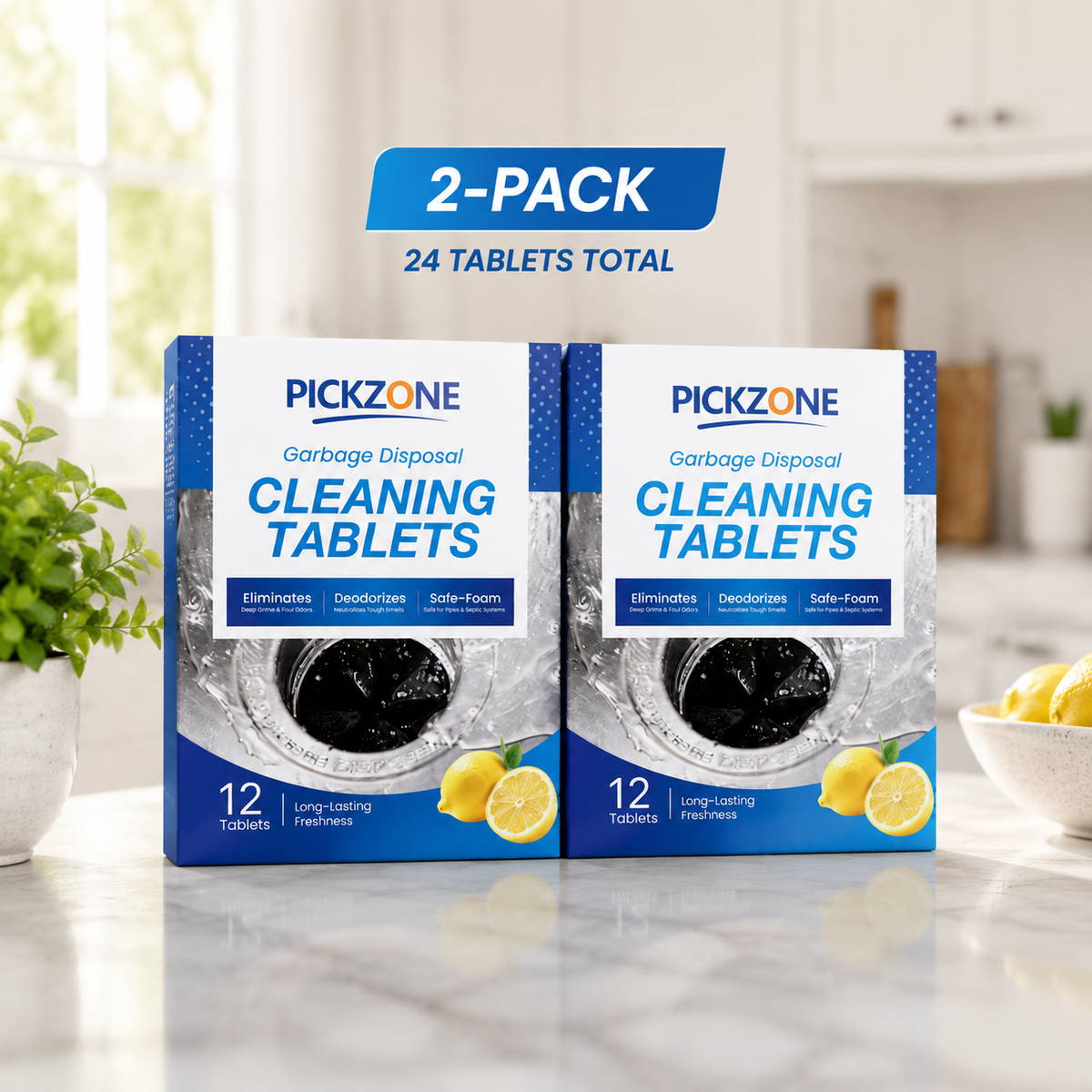 PICKZONE Garbage Disposal Cleaner Tablets