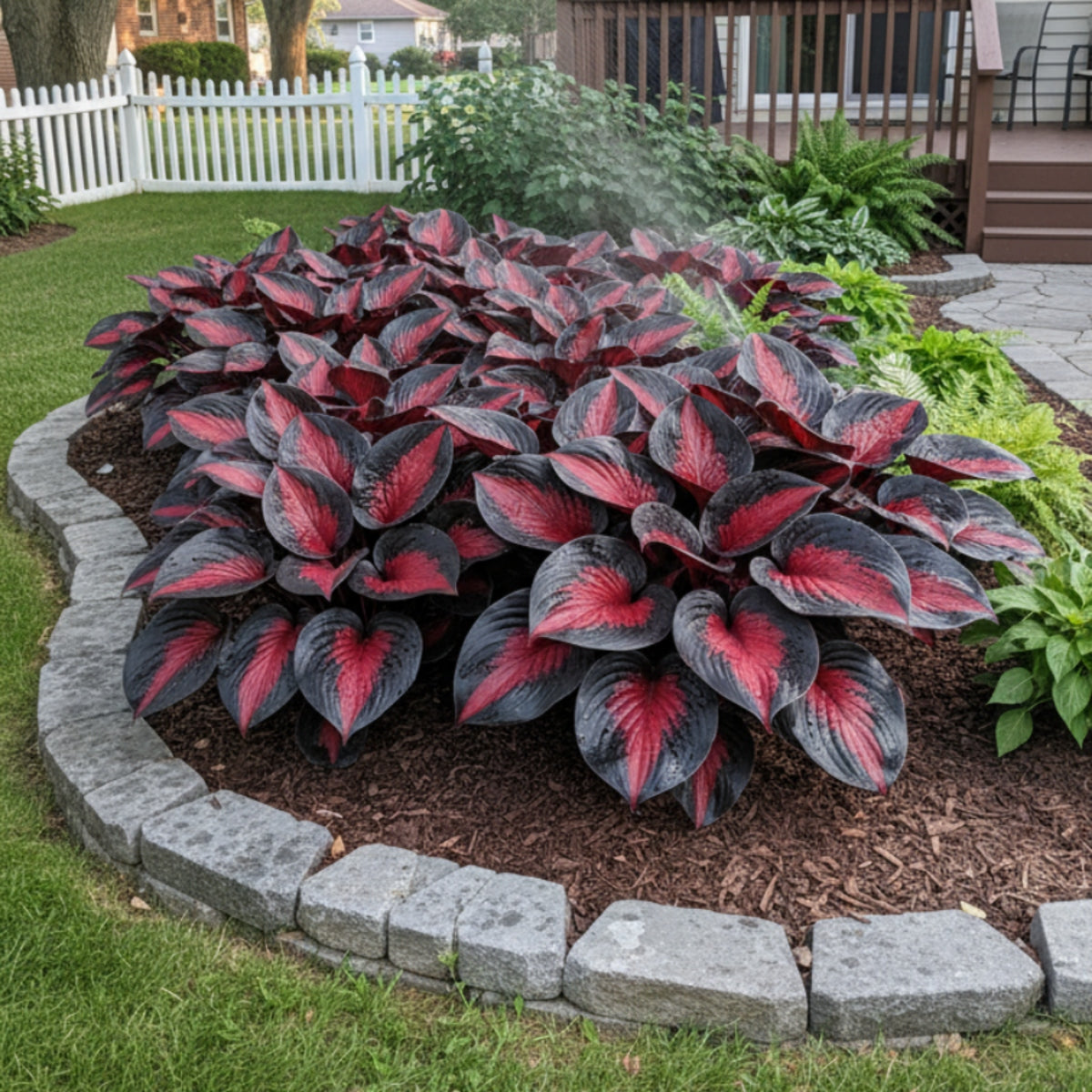 Black Red Hosta Seeds, Exotic Bicolor Foliage PerennialPlants, Shade Tolerant, Easy to Grow, Striking Contrast forDramatic Garden Appeal Ideal for Gardeners - Image 8