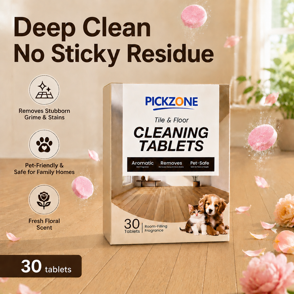 PICKZONE Tile & Floor Cleaning Tablets, 30 Count