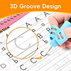 TIMETOME Reusable Grooved Handwriting Workbook for Kids – 6 Books Set, Math, Words & Drawing | Magic Disappearing Ink Practice Notebook, School Supplies Gift