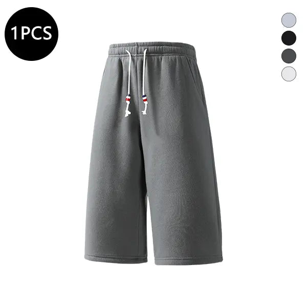 4-Pack Men's Summer Shorts — 3/4 Length Casual Loose Fit Athletic Straight Cut for Running, Walking & Hiking