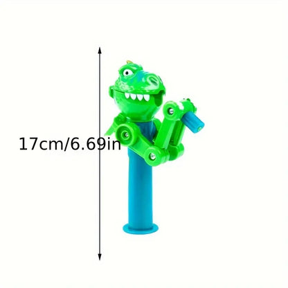 Pet Teaser Robot Lollipop Cat Toy — Creative Dinosaur Catnip Stick Teaser for Cats & Dogs
