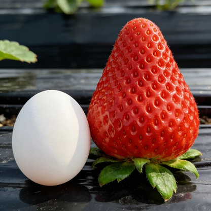5000+Cream Strawberry Seeds for Planting, Fruits Extra Big, Juicy, Sweet Strawberries Great for Pots or the Ground, indoors or Outdoors