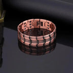 Men's Copper Magnetic Bracelet – Triple Row Super Magnet with Adjustable Size Tool