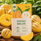 Pepino Melon Seeds for Planting,Sweet Pepino Seeds Non-GMO,Exotic Fruit Seed Heirloom for Outdoor Home Garden
