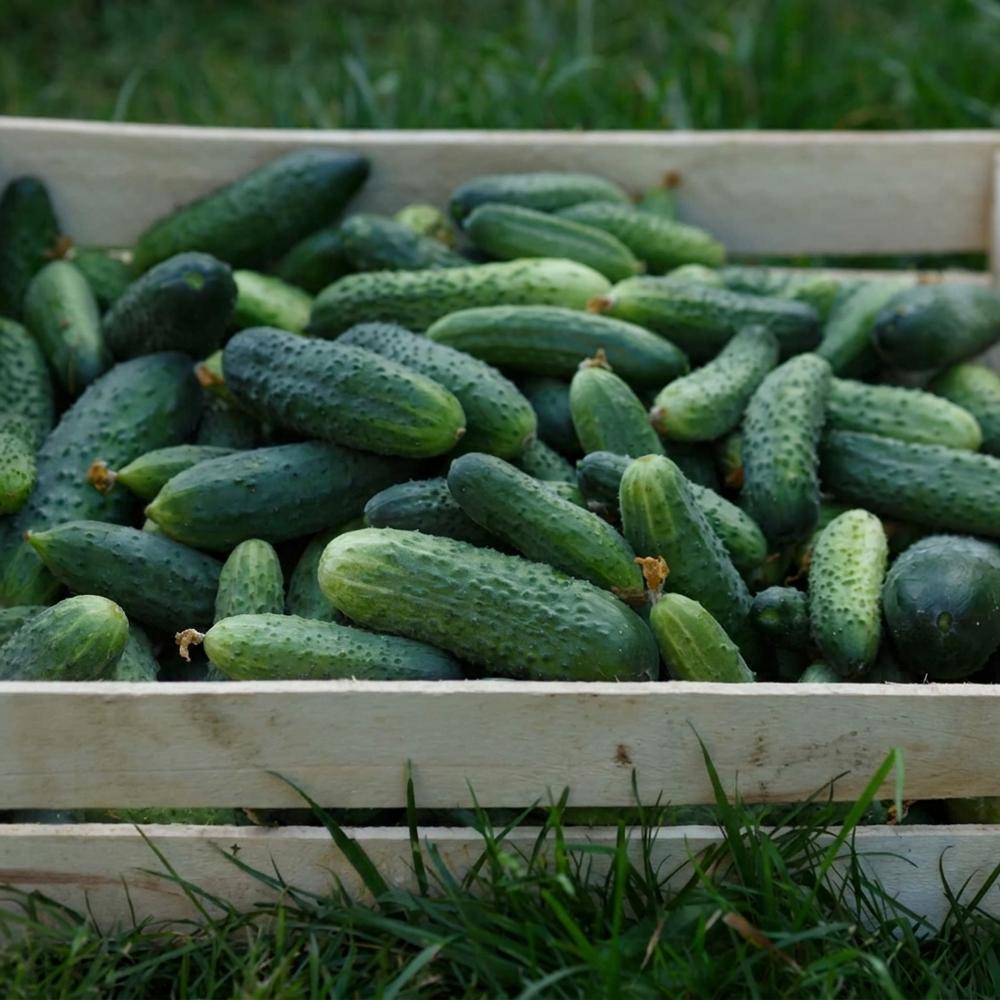 Organic Non-GMO Heirloom Mini Cucumber Vegetable Seeds (80+ Count) – 12 Inches Growth, for Home Garden Planting, Pickling & Salads - Image 2