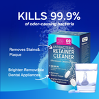 PICKZONE Retainer Cleaner Tablets, 60 Pack