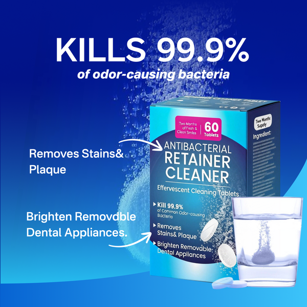 PICKZONE Retainer Cleaner Tablets, 60 Pack