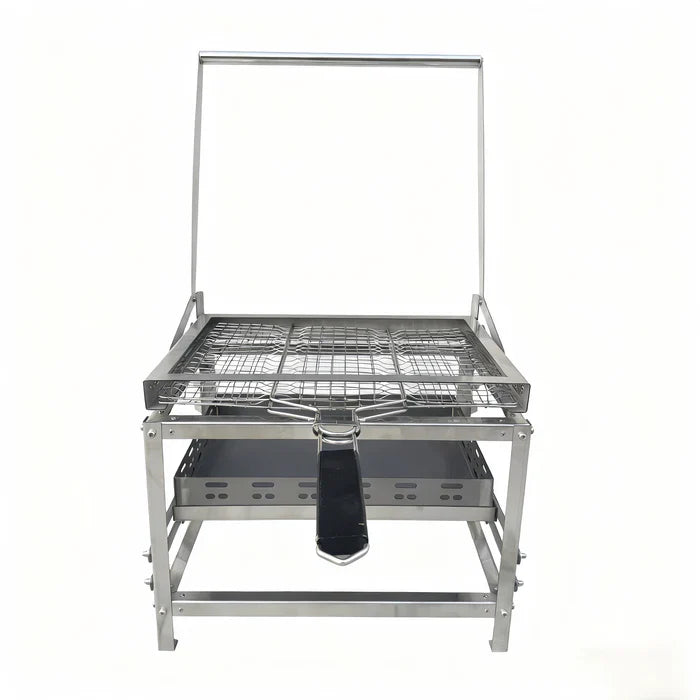 BlazeFor Stainless Steel BBQ Grill – Net & Carbon Clip Set (×2)