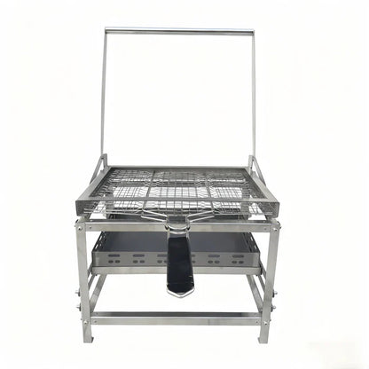 BlazeFor Stainless Steel BBQ Grill – Net & Carbon Clip Set (×2)
