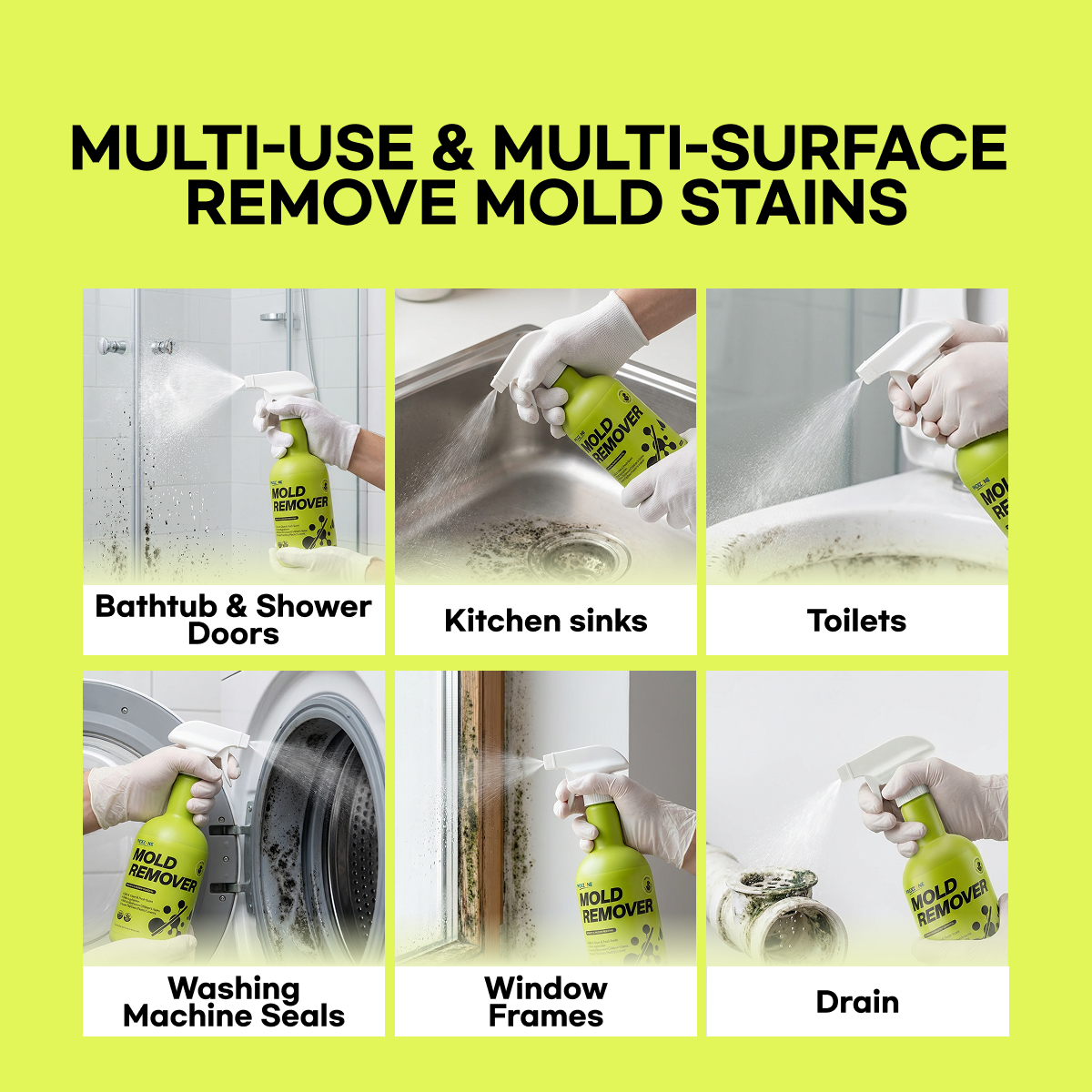 PICKZONE Mold & Mildew Stain Remover Spray