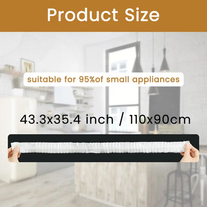 30 Counts Kitchen Appliance Covers – Disposable Dust Shield with Visibility, Large Size 43.3×35.4 inch, Fits 95% of Small Appliances