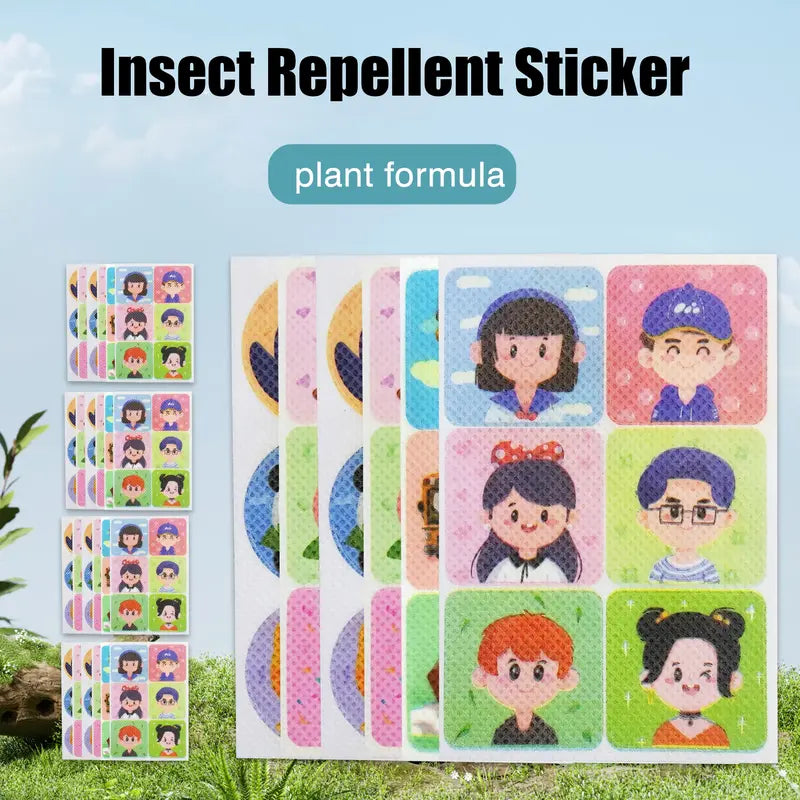 Animal Insect Repellent Sticker, Cute Animal Design, Sticks to Clothes, Backpacks, Chairs, Preserves Effectiveness When Sealed