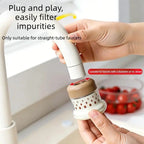 Miniature Water Faucet Filter with Multi-Layer Filtration for Fresh Water, Kitchen Vegetable Washing Splash Guard, Rotatable Water-Saving Purifier for Home Use