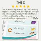 TIMETOME Reusable Grooved Handwriting Workbook for Kids – 6 Books Set, Math, Words & Drawing | Magic Disappearing Ink Practice Notebook, School Supplies Gift
