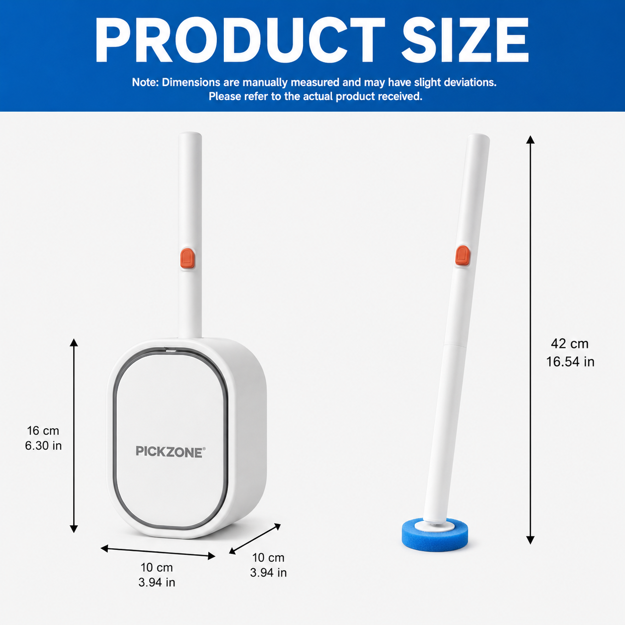 PICKZONE Wall-Mounted Toilet Brush Set
