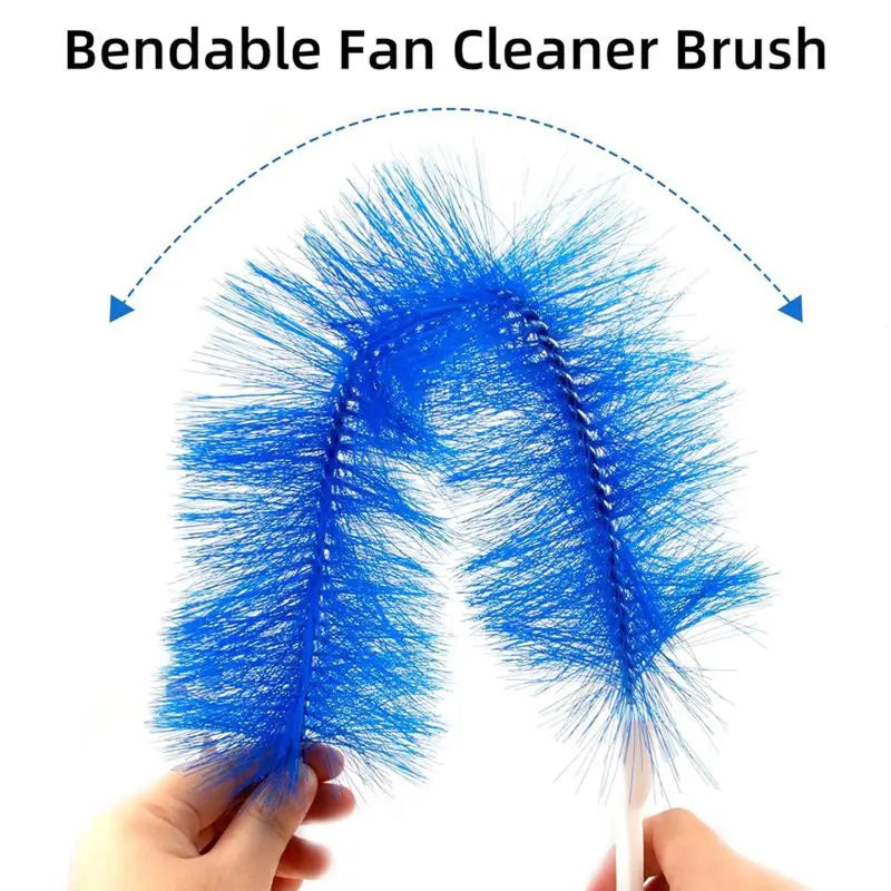 3-Pack Bendable Fan Cleaner Brush, Microfiber Duster - Washable Dust Remover for Ceiling Fans, Blinds, Air Vents & Cars