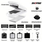 Snofrid 15-in-1 Vegetable Chopper with 8 Blades & Container