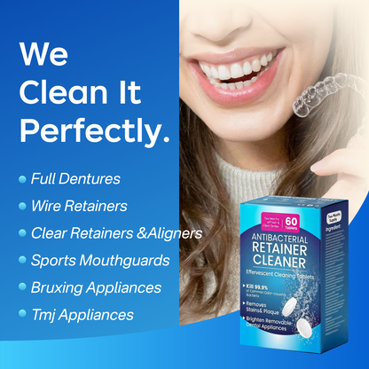 PICKZONE Retainer Cleaner Tablets, 60 Pack