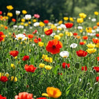 24 Perennial Wildflowers Seeds Mix Flower Seed Packets - Non-GMO Heirloom, Pollinator-Friendly, Full Sun Plants, Attracts Bees Butterflies & Hummingbirds, High Germination for Indoor-Outdoor Gardens, Mother's Day Gift Option