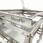 BlazeFor Stainless Steel BBQ Grill – Net & Carbon Clip Set (×2)