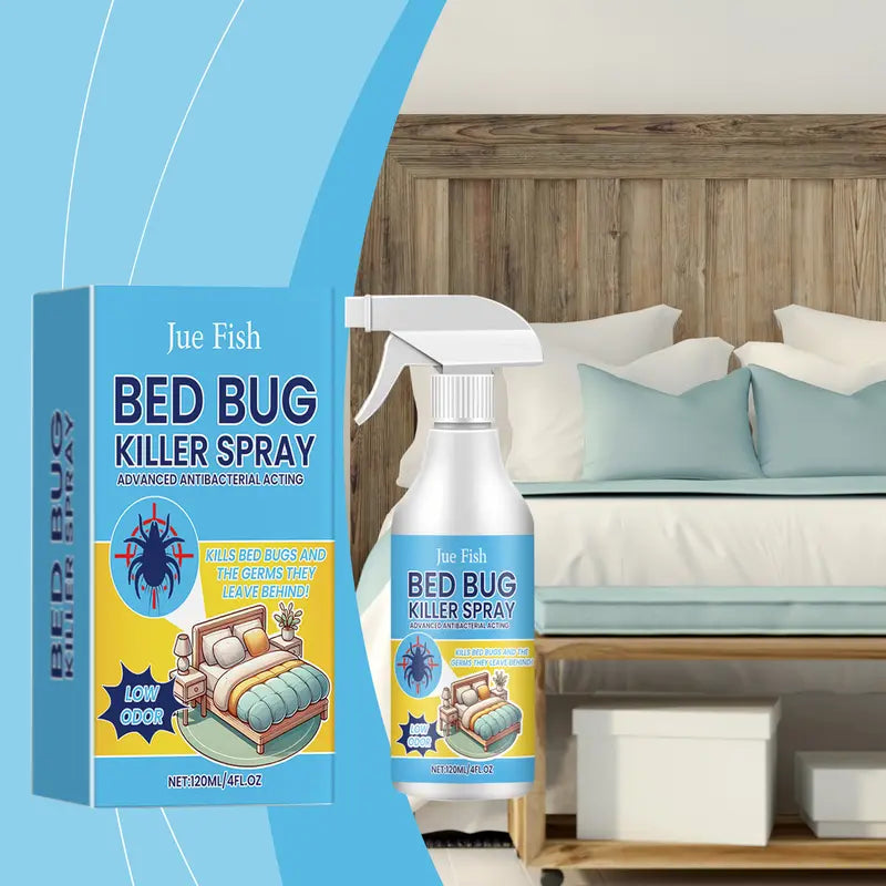 Bed Bug Killer Spray — Kills on Contact & Eggs — Plant-Based, No-Rinse — Safe Around Kids & Pets — Also for Fleas, Mites, Flies & Mosquitoes