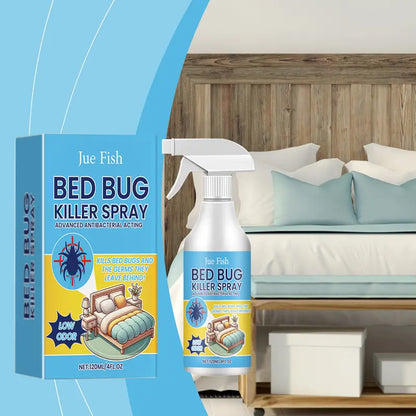 Bed Bug Killer Spray — Kills on Contact & Eggs — Plant-Based, No-Rinse — Safe Around Kids & Pets — Also for Fleas, Mites, Flies & Mosquitoes