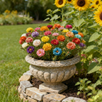 Moss Rose Flower Garden Seeds - Bulk Non-GMO Seed Blend Flowers, Large Blooms, Attracts Pollinators, Enhances Biodiversity, Easy-to-Grow Full Sun Outdoor Planting