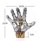 Terminator Hand Metal Decorative Statue Wall Mount - Basketball Holder, Soccer Ball Display Rack, 1 Pack Home Organizer for Room, Ideal Gift
