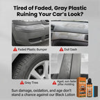 Plastic Restorer for Cars – Removes Oxidation, Dirt & Wax Residue, Dye Infused Waterproof Plastic Restorer, Cars Care Product - Perfect for Faded Bumpers, Trim & Vinyl on Jeeps, Truck Beds, Avalanches & ATV