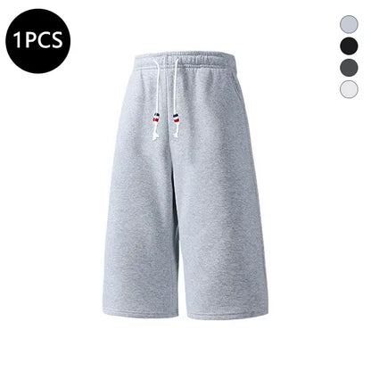 4-Pack Men's Summer Shorts — 3/4 Length Casual Loose Fit Athletic Straight Cut for Running, Walking & Hiking