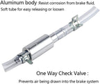 Vbaxy 刹车排气软管 单向阀管 刹车放气工具套件 适用于摩托车离合器