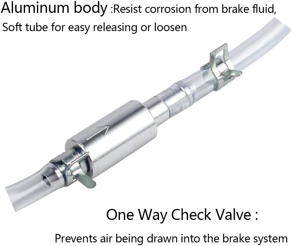 Vbaxy 刹车排气软管 单向阀管 刹车放气工具套件 适用于摩托车离合器