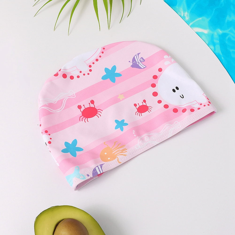 Child Girl Boy Short Sleeve One Piece Floation Swimsuit+Cap Buoyancy Swimwear, 2-6T