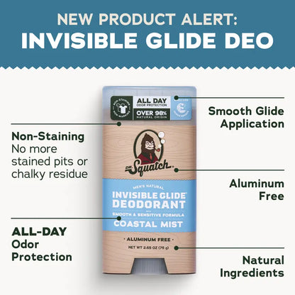 Dr. Squatch Glide & Go Set - Deodorant Flask - Gifts for Men