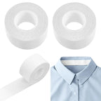 2 Rolls Sweat Pads Collar Protectors — Disposable Self-Adhesive Invisible Shirt Neck Liner Tape Against Sweat Stains for Men (1.18 Inch / 3M Per Roll)