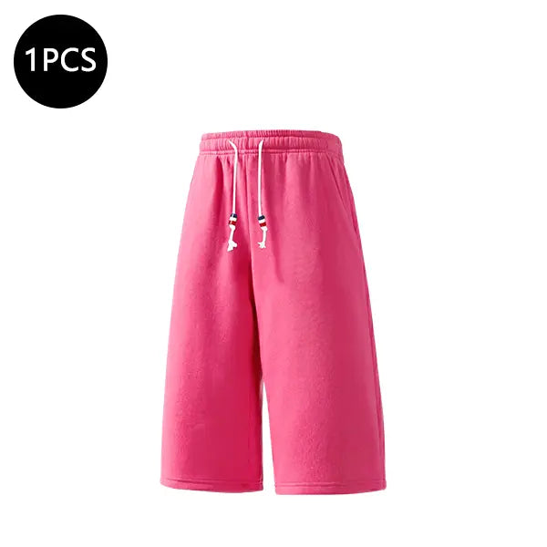 4-Pack Men's Summer Shorts — 3/4 Length Casual Loose Fit Athletic Straight Cut for Running, Walking & Hiking