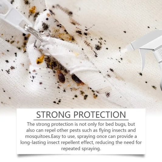 Bed Bug Killer Spray — Kills on Contact & Eggs — Plant-Based, No-Rinse — Safe Around Kids & Pets — Also for Fleas, Mites, Flies & Mosquitoes