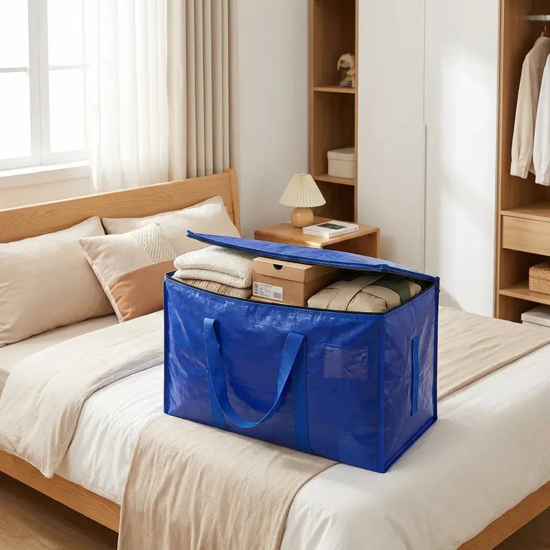6-Pack Extra-Large Heavy-Duty Moving & Storage Bags – Waterproof with Handles & Zipper