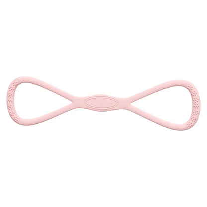 YICF Portable Figure-8 Silicone Elastic Resistance Band, Unisex Exercise Equipment for Home Gym & At Home Gym Equipment, Ideal for On-the-Go Workouts & Yoga