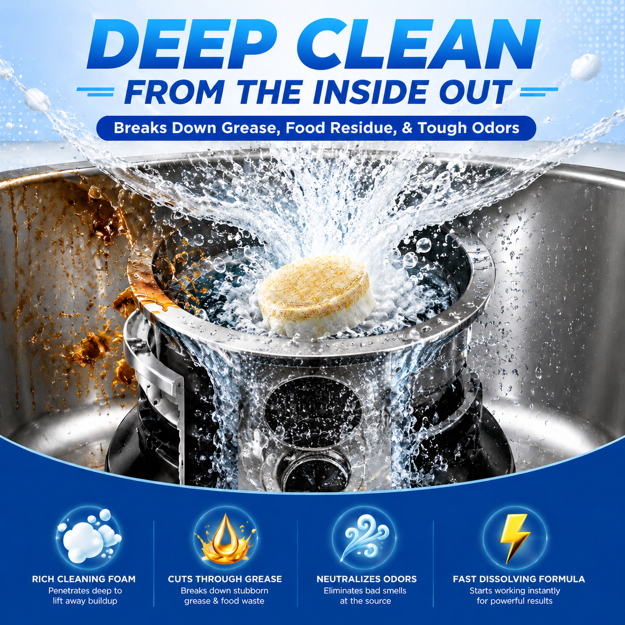 PICKZONE Garbage Disposal Cleaner Tablets