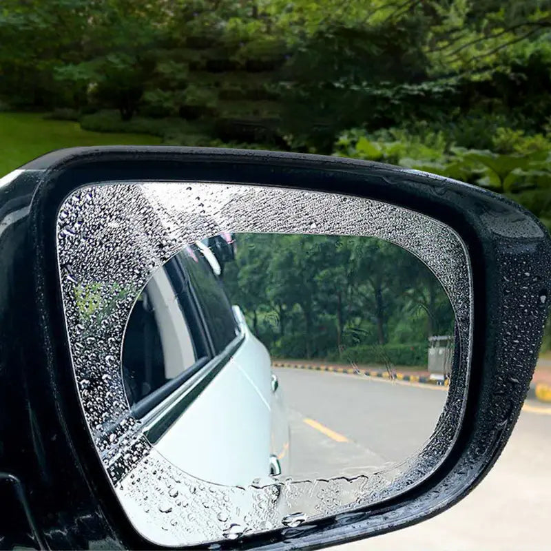4PCS Car Rearview Mirror Rainproof Film – HD Nano Coating Anti-Fog Waterproof Protective Sticker for Side Mirrors | Fits Cars, Trucks & SUVs