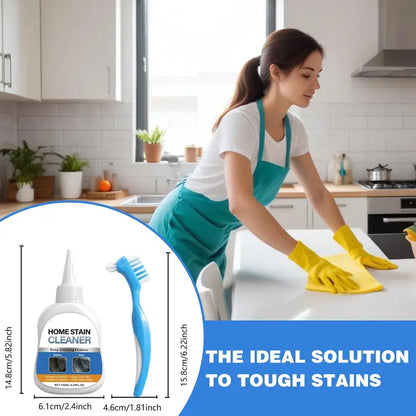 Mold Remover Gel with Scrub Brush — Heavy Duty Mildew Stain Cleaner for Washer Gasket, Shower Caulk, Tile Grout & Bathroom — 7 Fl Oz