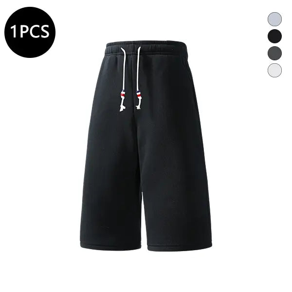 4-Pack Men's Summer Shorts — 3/4 Length Casual Loose Fit Athletic Straight Cut for Running, Walking & Hiking