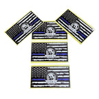 Thin Blue Line Code 4 Sticker - Show Police Support! Waterproof 3D Decal for Car, Laptop, Helmet | Back the Blue Cop Gift