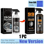Automotive Rust Remover Spray 120ML – Fast-Acting Iron & Rust Cleaner for Wheels, Rims & All Metal Surfaces – Premium Car Detailing Chemicals, Safe for Most Automotive Finishes, Cars & Motorcycles