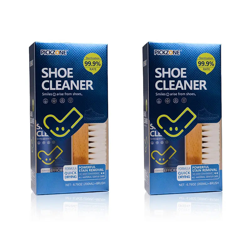 PICKZONE Shoe Cleaner(6.76 oz), Sneaker Cleaner Foam for Removing Stains and Dirt, Shoe Cleaning Solution for White Shoes, Ideal for Footwear, Safe for Leather, Suede, Nubuck, Cotton, Knits,White Shoe Foam Cleaner-PICKZONE