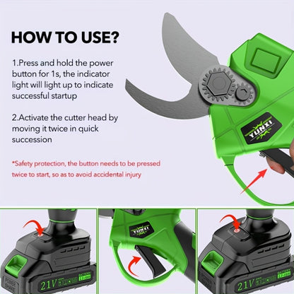 Electric Pruning Scissors with a Brushless Motor, Easy to Use And Lightweight, Perfect for Anyone, Specifically Made for Trimming Trees, Gardening, And Enhancing Landscapes, Great Presents for Gardening Lovers