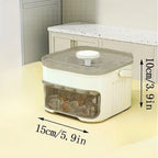 Press Type Ice Cube Mold, Large Capacity Ice Storage Box with Lid, Multi-Layer Ice Tray Container, Integrated Ice Making for Home