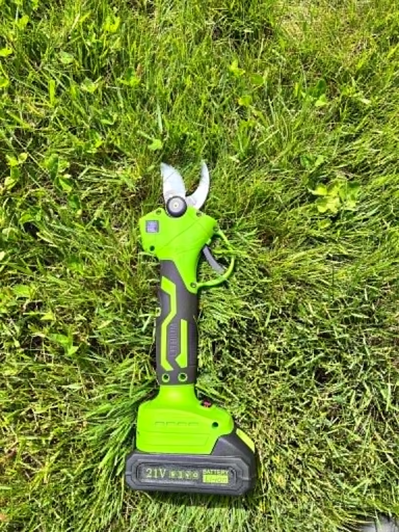 Customer photo of the pruning scissors outdoors